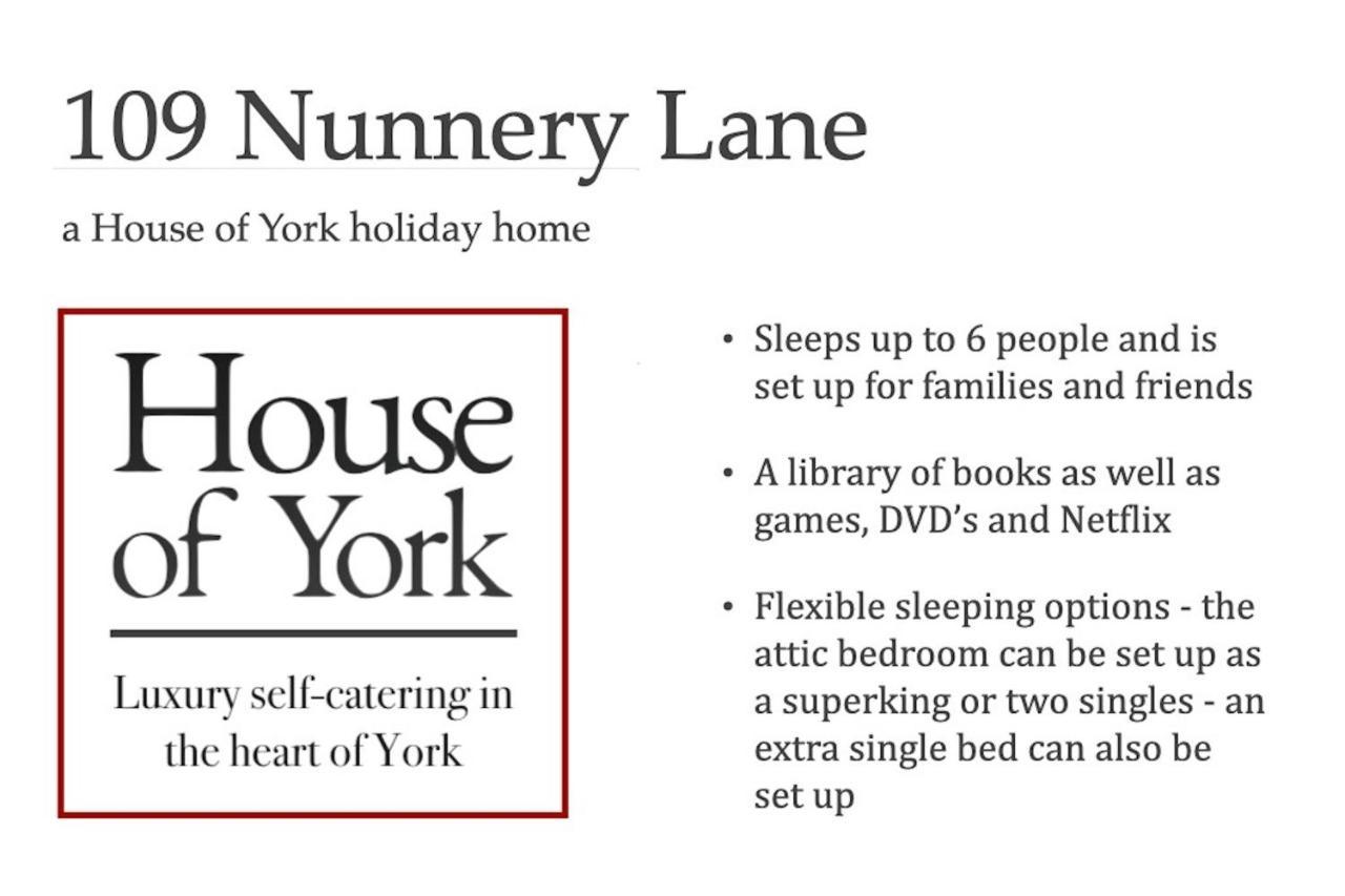 Spencer House & 107 & 109 Nunnery Lane Villa York Exterior photo